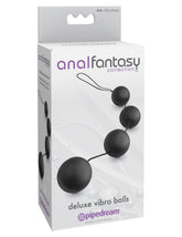 Anal Fantasy Collection Deluxe Vibro Anal Balls Black Anal Beads and Balls
